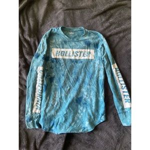 Hollister long sleeve blue tie dye